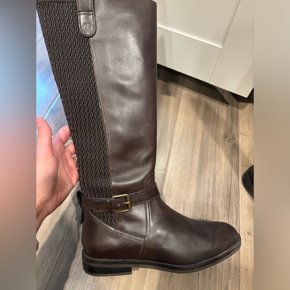 WORN ONCE - COLE HAAN CHOCOLATE BROWN BOOTS - Picture 6 of 12